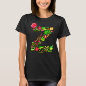Letter z in Flowers T-Shirt (Voorkant)