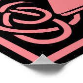 Letter Z Medieval Monogram Initiaal Poster (Hoek)