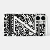 Letter Z Middeleeuwse Monogram Art Nouveau Case-Mate iPhone Case (Achterkant (horizontaal))