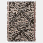 Letter Z Middeleeuwse Monogram Art Nouveau Deken (Voorkant Verticaal)