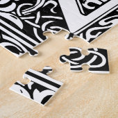 Letter Z Middeleeuwse Monogram Art Nouveau Legpuzzel (Zijkant)