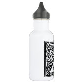 Letter Z Middeleeuwse Monogram Art Nouveau Waterfles (Links)