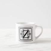 Letter Z Monogram Espresso Mok (Rechts)