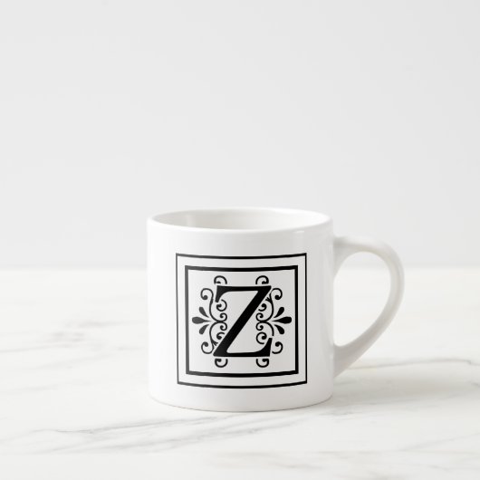 Letter Z Monogram Espresso Mok (Rechts)