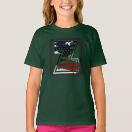 Letter Z monogram patriottisch T-shirt