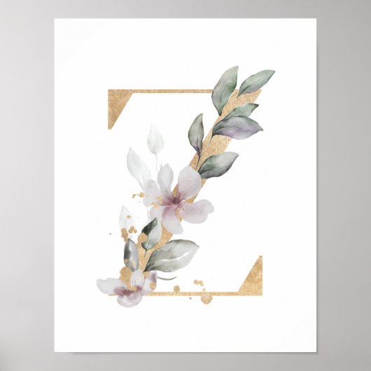 Letter Z Monogram Poster (Voorkant)