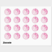Letter Z Monogram roze bruiloft Envelope zegels (Vel)