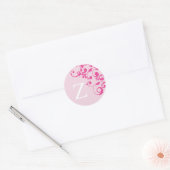 Letter Z Monogram roze bruiloft Envelope zegels (Envelop)