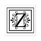 Letter Z Monogram Zelfinktende Stempel (Design)