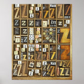 Letter Z Poster (Voorkant)
