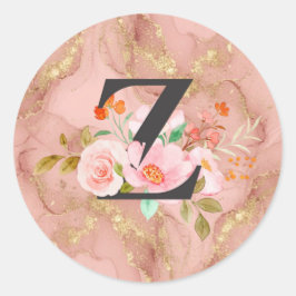 Letter Z Ronde Sticker