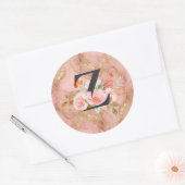 Letter Z Ronde Sticker (Envelop)