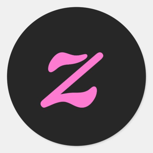 Letter z Sticker (Voorkant)