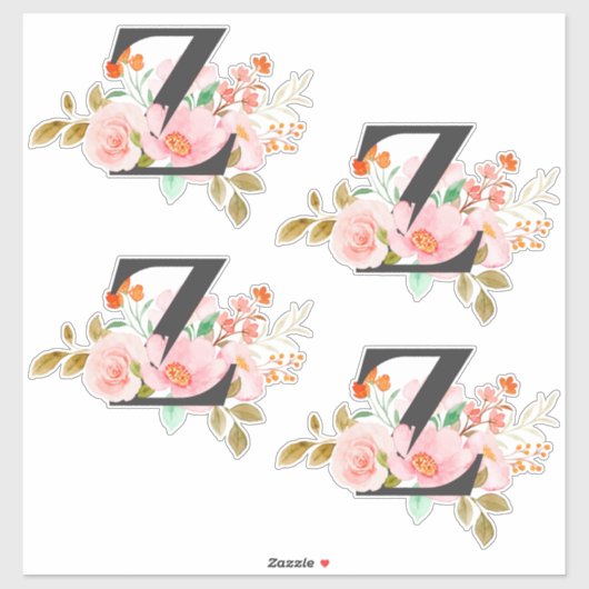 Letter Z Sticker (Vel)