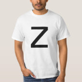 Letter Z T-shirt (Voorkant)