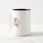 Letter Z Tweekleurige Koffiemok (Voorkant links)