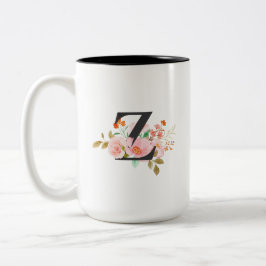 Letter Z Tweekleurige Koffiemok