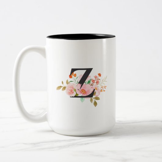Letter Z Tweekleurige Koffiemok (Links)