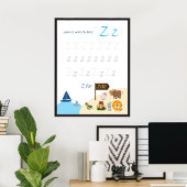 Letter Z Volgen Poster voor Kinderen