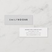 Letteraanstrepen Mini Visitekaartje (Voorkant / Achterkant)