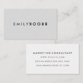 Letteraanstrepen Visitekaartje (Voorkant / Achterkant)