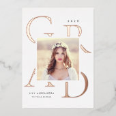 Letterboxed Folie | Aankondiging foto-Afstuderen (Voorkant)