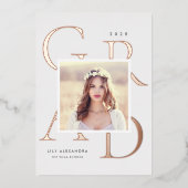 Letterboxed Folie | Aankondiging foto-Afstuderen (Voorkant)