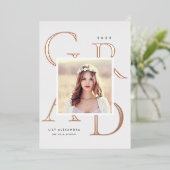 Letterboxed Folie | Aankondiging foto-Afstuderen (Staand Voorkant)