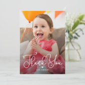 Lettercharmflap Dank je Kaart (Staand voorkant)