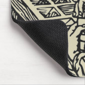 letterdruk printer die type mousepad instelt muismat (Hoek)