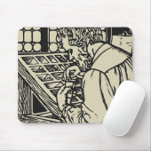 letterdruk printer die type mousepad instelt muismat (Met muis)