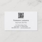 Letterdruk Visitekaartje met tribale stijl (Achterkant)