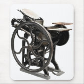 letterdrukmachine mousepad muismat (Voorkant)