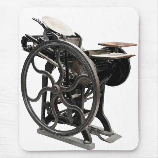 letterdrukmachine mousepad muismat (Voorkant)