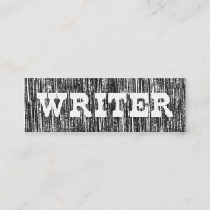 Letterdrukstijlschrijver blokkeren mini visitekaartje