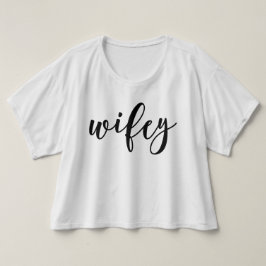 Lettered Wifey T-shirt
