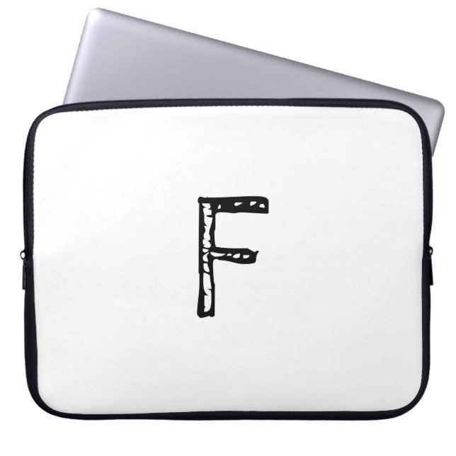 letterf laptop sleeve (Voorkant)