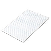 Lettergrootte 8,5 inch x 11 inch Blue Lines Colleg Notitieblok (Schuin)