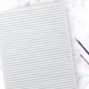 Lettergrootte 8,5 inch x 11 inch Blue Lines Colleg Notitieblok