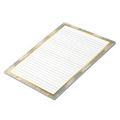 Lettergrootte 8,5 inch x 11 inch Bruine lijnen Bre Notitieblok (Schuin)