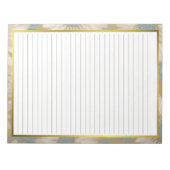 Lettergrootte 8,5 inch x 11 inch Bruine lijnen Bre Notitieblok (Voorkant)