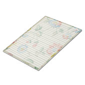 Lettergrootte 8.5 x 11 Brede Regel 1940s Retro Blo Notitieblok (Schuin)