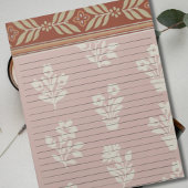 Lettergrootte 8.5 "x 11" Brede Regel Retro Boerder Notitieblok