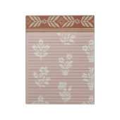 Lettergrootte 8.5 "x 11" Brede Regel Retro Boerder Notitieblok (Linkerzijde)