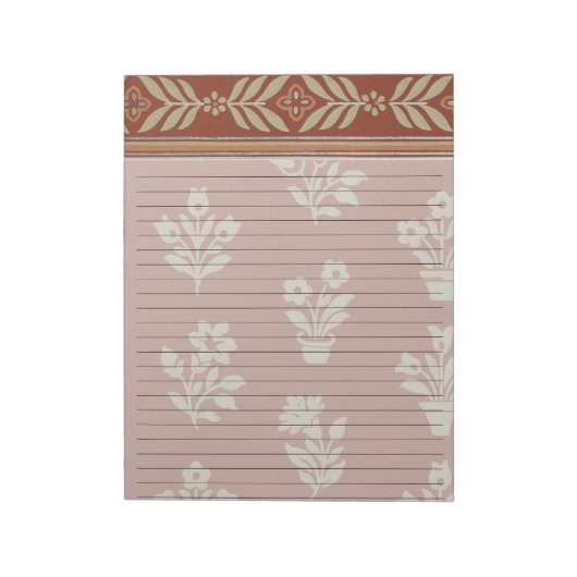 Lettergrootte 8.5 "x 11" Brede Regel Retro Boerder Notitieblok (Linkerzijde)