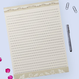 Lettergrootte 8.5 x 11 Breedregel  Bloemen Notitieblok