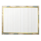 Lettergrootte 8,5 "x 11" Brown Lines College Regee Notitieblok (Voorkant)