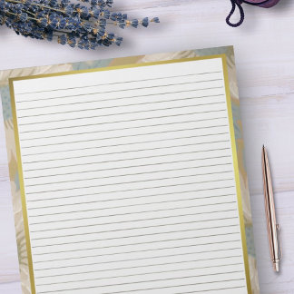 Lettergrootte 8,5 "x 11" Brown Lines College Regee Notitieblok