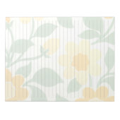 Lettergrootte 8,5 x 11-inch gele, brede rand notitieblok (Voorkant)