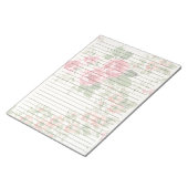 Lettergrootte 8,5 x 11 roze roze rozen notitieblok (Schuin)